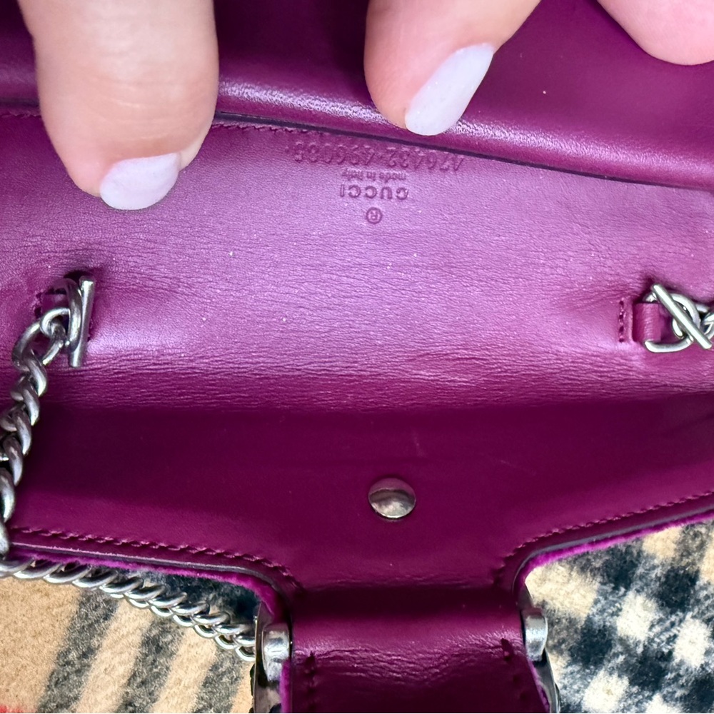 Gucci Purple Velvet Super Mini Dionysus - Picture 5 of 11